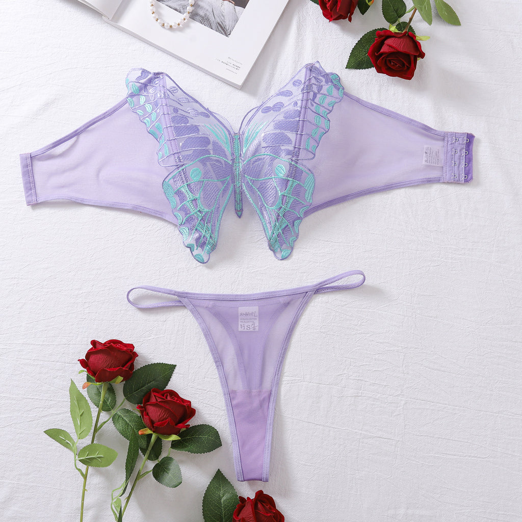 Nymelle Butterfly Mesh Lingerie Set