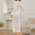 Trellis Cadence Sheer Lace Long Sleeve Lingerie Set