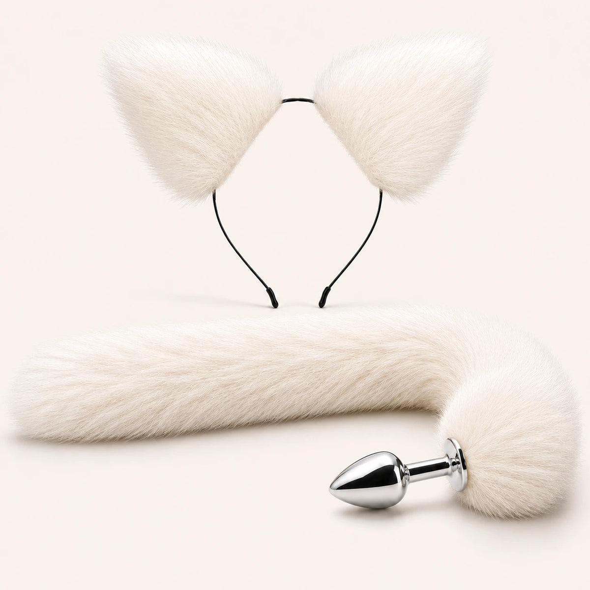 Vixlet Fox Tail Anal Plug & Ears Set