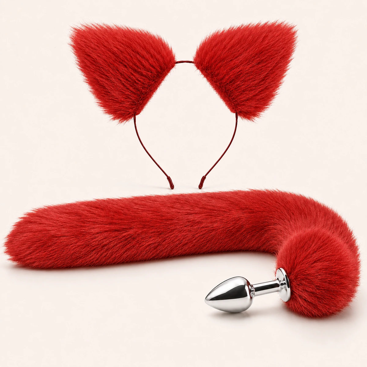 Vixlet Fox Tail Anal Plug & Ears Set